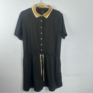Tuckernuck Tnuck Sport Plus Polo Dress Short Sleeve Drawstring Waist Golf